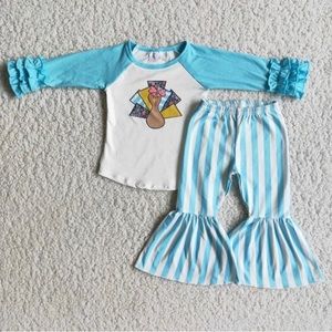 Little girls 3 piece thanksgiving set